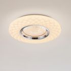 White flush ceiling light modern, Neema, 22W, warm to cold white adjustable LED, with remote control