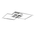 Chrome flush ceiling light modern, Semira, 25W, 4000K LED, 3-step dimmable