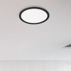 White bathroom ceiling light modern, Gistrup, 24W, 3000K LED, IP44