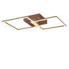 Brown flush ceiling light modern, Margaux, 20W, 3000K LED