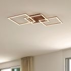Brown flush ceiling light modern, Margaux, 31W, 3000K LED