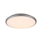 Grey flush ceiling light modern, Celine, 20W, 3000K LED, 3-step dimmable