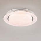 White flush ceiling light modern, Alpha, 18W, warm to cold white adjustable LED, with remote control