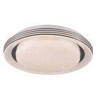 White flush ceiling light modern, Alpha, 10,5W, warm to cold white adjustable LED, with remote control