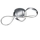 Chrome ceiling light design, Renso, 28W, 4000K LED, 3-step dimmable