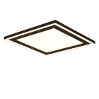 Black flush ceiling light modern, Mirko, 16W, 3000K LED