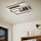 Black flush ceiling light design, Shun, 22W, 3000K LED