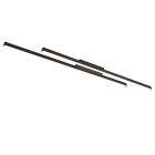 Black flush ceiling light modern, Sangeeta, 22W, 3000K LED