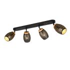 Black ceiling spotlight modern, Delana