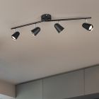 Black ceiling spotlight modern, Taj, 3W, 3000K LED