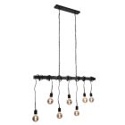 Industrial dining table hanging lamp black, Kezban