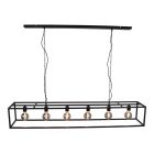 Industrial dining table hanging lamp black, Redox