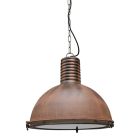 Industrial dining table hanging lamp rust coloured, Descon