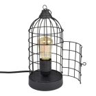 Industrial table lamp black, Minca, with switch