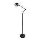 Industrial floor lamp black, Redon, with switch