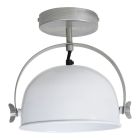 Industrial flush ceiling light white, Felino