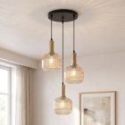 Design pendant light amber, Charlois