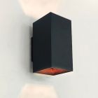 Modern up down wall light black, Dalila