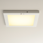 Plastic ceiling light with sensor white, Luan, 20W, 3000K LED