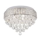 Design flush ceiling light chrome, Mitzy