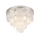 Design flush ceiling light chrome, Mirac