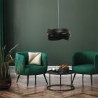 Modern pendant light black, Tanno