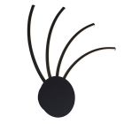 Modern wall light gold, Laurina, 11W, warm to cold white adjustable LED