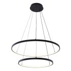 Design pendant light black, Kubra, 50W, warm to cold white adjustable LED