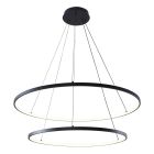 Design pendant light black, Kubra, 60W, warm to cold white adjustable LED