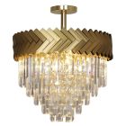 Design ceiling light gold, Jetske