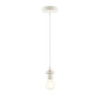 Modern pendant light without shade white, Rika