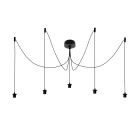 Aluminium pendant light without shade black, Rika