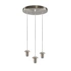 Aluminium pendant light without shade chrome, Rika