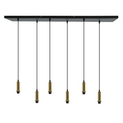 Aluminium pendant light without shade gold, Rika