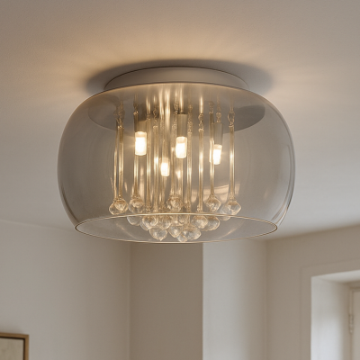 Design ceiling light grey, Lorenzo