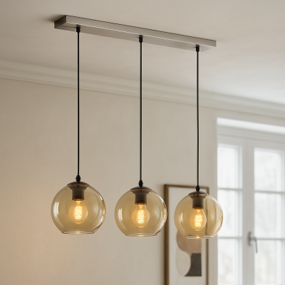 Design pendant light amber, Giada