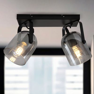 Design ceiling spotlight grey, Clyde