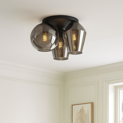 Design ceiling light grey, Lazaro