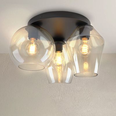 Design ceiling light amber, Lazaro