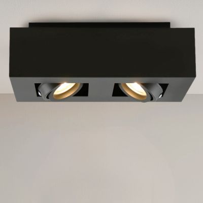 Modern surface mounted downlight black, Akira