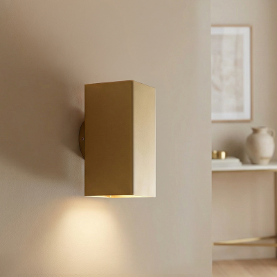 Modern wall light brass, Mac