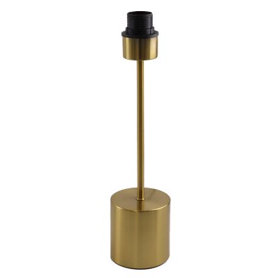 Aluminium table lamp without shade brass, Rika, with switch