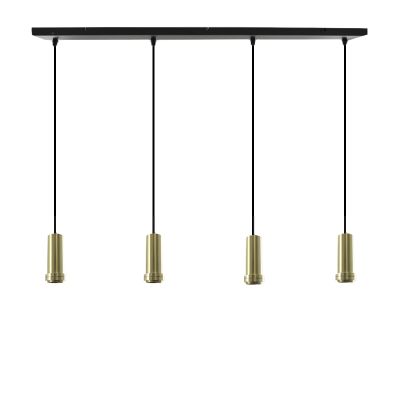 Aluminium pendant light without shade gold, Rika