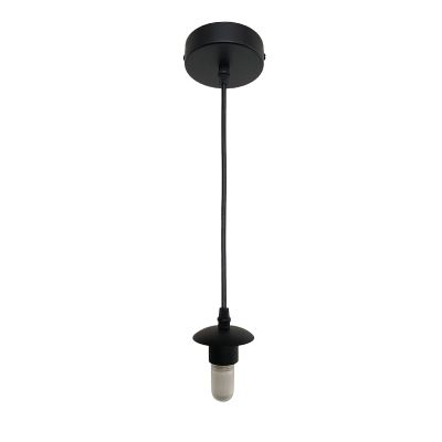 Metal pendant light without shade black, Aafje, IP44