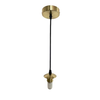 Metal pendant light without shade gold, Aafje, IP44