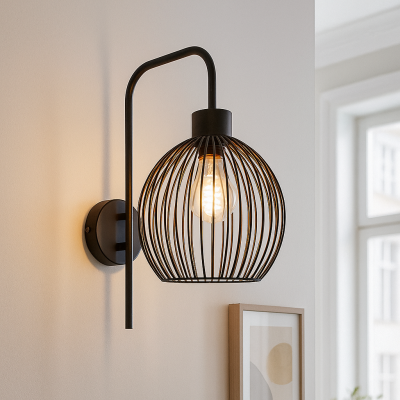 Industrial wall light black, Wiro