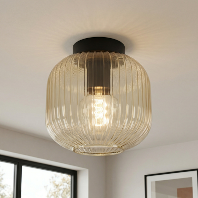 Retro ceiling light amber, Charlois