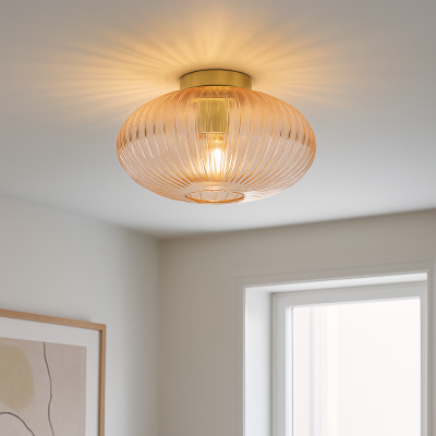 Design flush ceiling light pink, Charlois