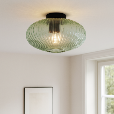 Design flush ceiling light green, Charlois