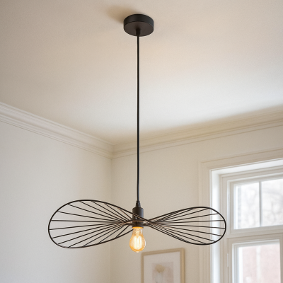 Retro pendant light black, Jolinda